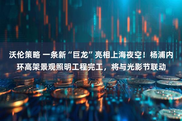 沃伦策略 一条新“巨龙”亮相上海夜空！杨浦内环高架景观照明工程完工，将与光影节联动